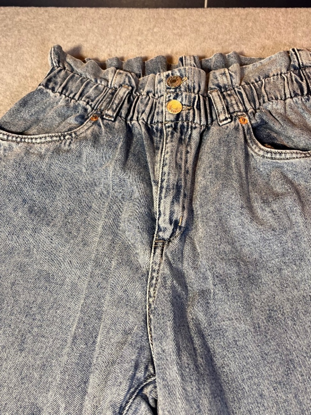 Garage 80s Mom Jeans Paperbag Waist High Rise Vintage Style